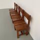Dining table and 4 chairs, mountain furniture from the 1960s.