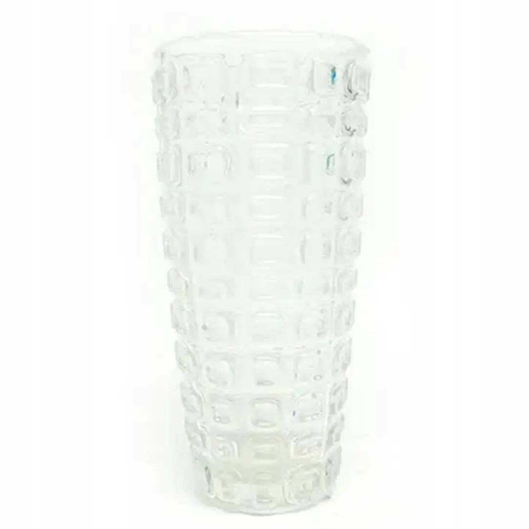 Vulkany vase, modernism, pink roselin glass, Ząbkowice, Poland, 1970s