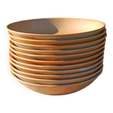 Deep stoneware plate