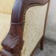 Vintage bench empire mahogany dolphin heads