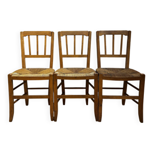Chaises paillées