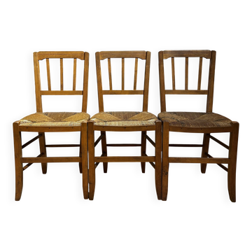 Chaises paillées