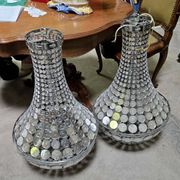 Pair of hot air balloon chandeliers designed in the late 20th century.