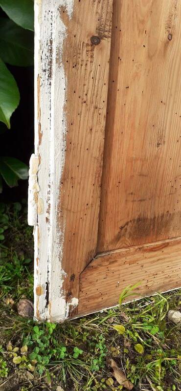 Small cupboard door 61.5x63.5cm old hardware