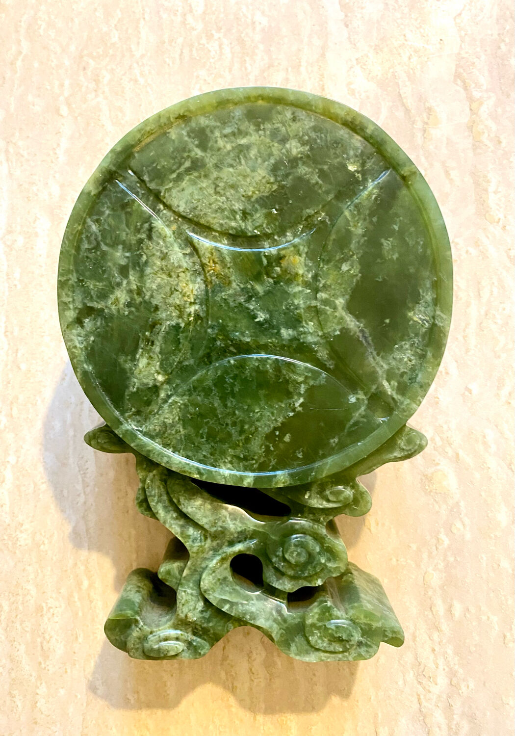 Chinese vase, carved jade
