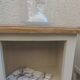 Pair of bedside tables, Elle and Lui, re-enchanted end tables in beige.