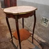 Table d'appoint ancienne marbre rose