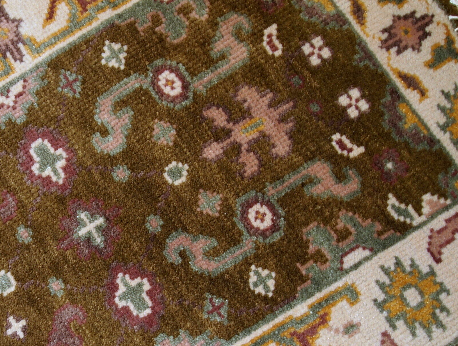 Indian Mahal handmade rug 64x97cm 1980