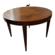 Impeccable 1950s round table in mahogany.