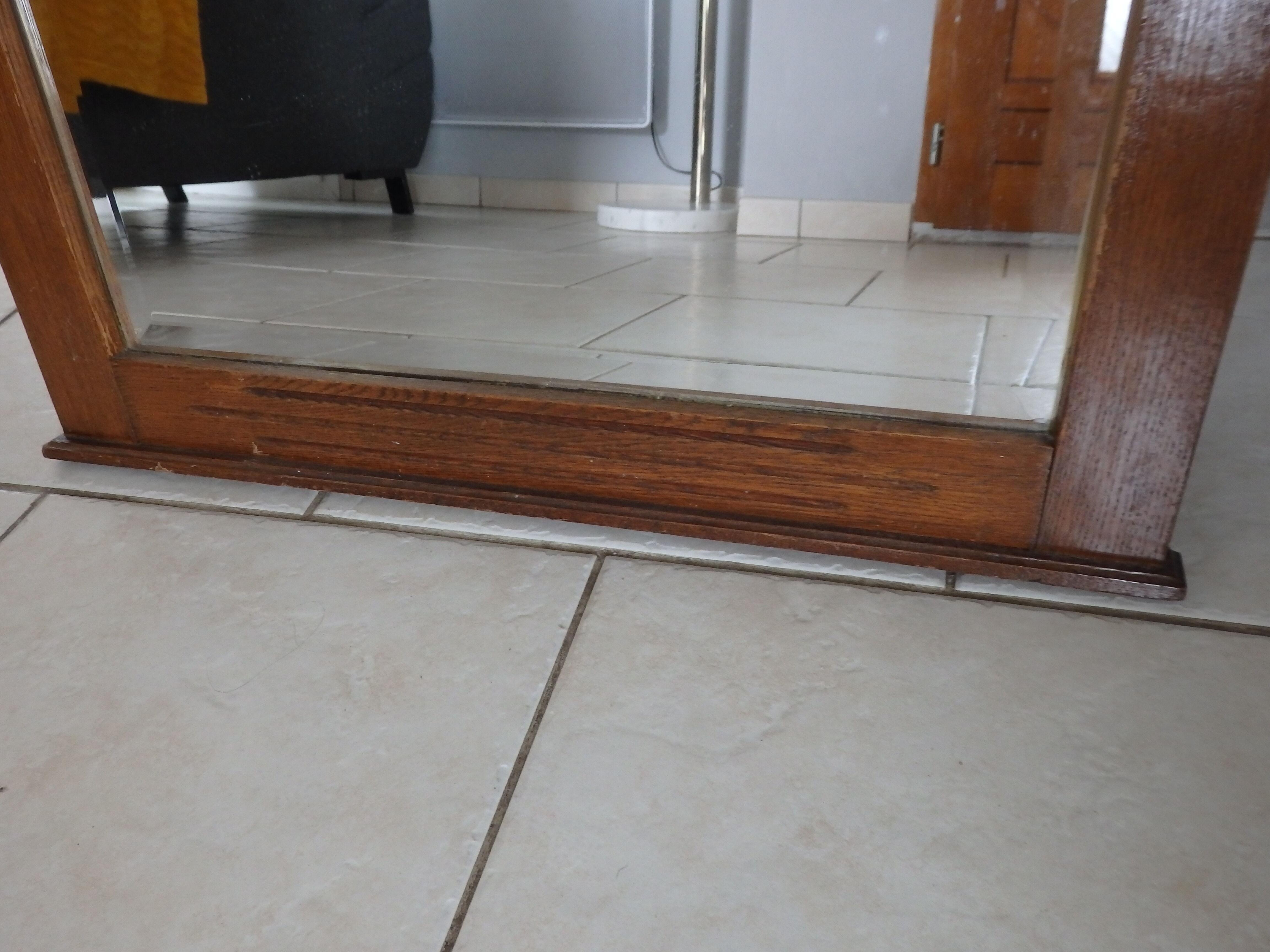 Old vintage art deco mirror