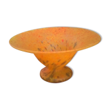 Multicolored glass cup