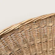 Grand panier à linge ovale en osier