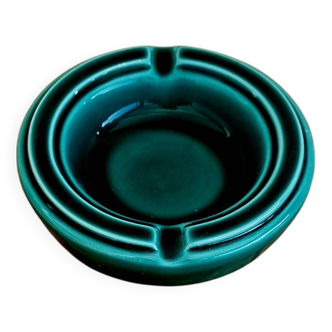 Cendrier turquoise Verceram vintage