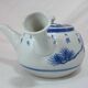 small Chinese or Japanese blue and white porcelain teapot early 20th century