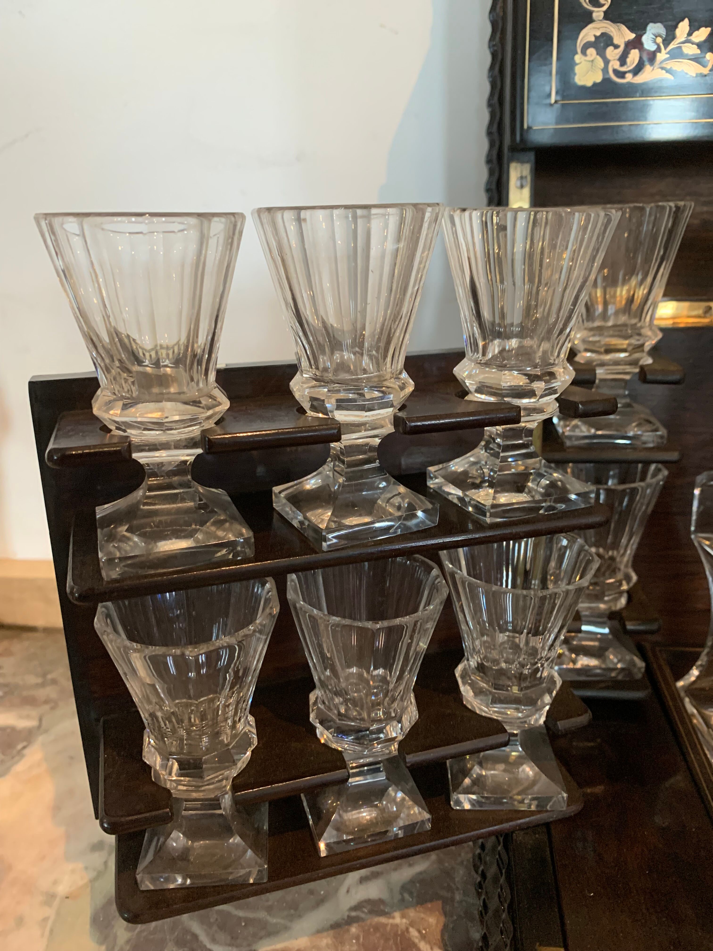 Complete liquor cellar Boulle Box Napoleon III Box Marquetry XIX century