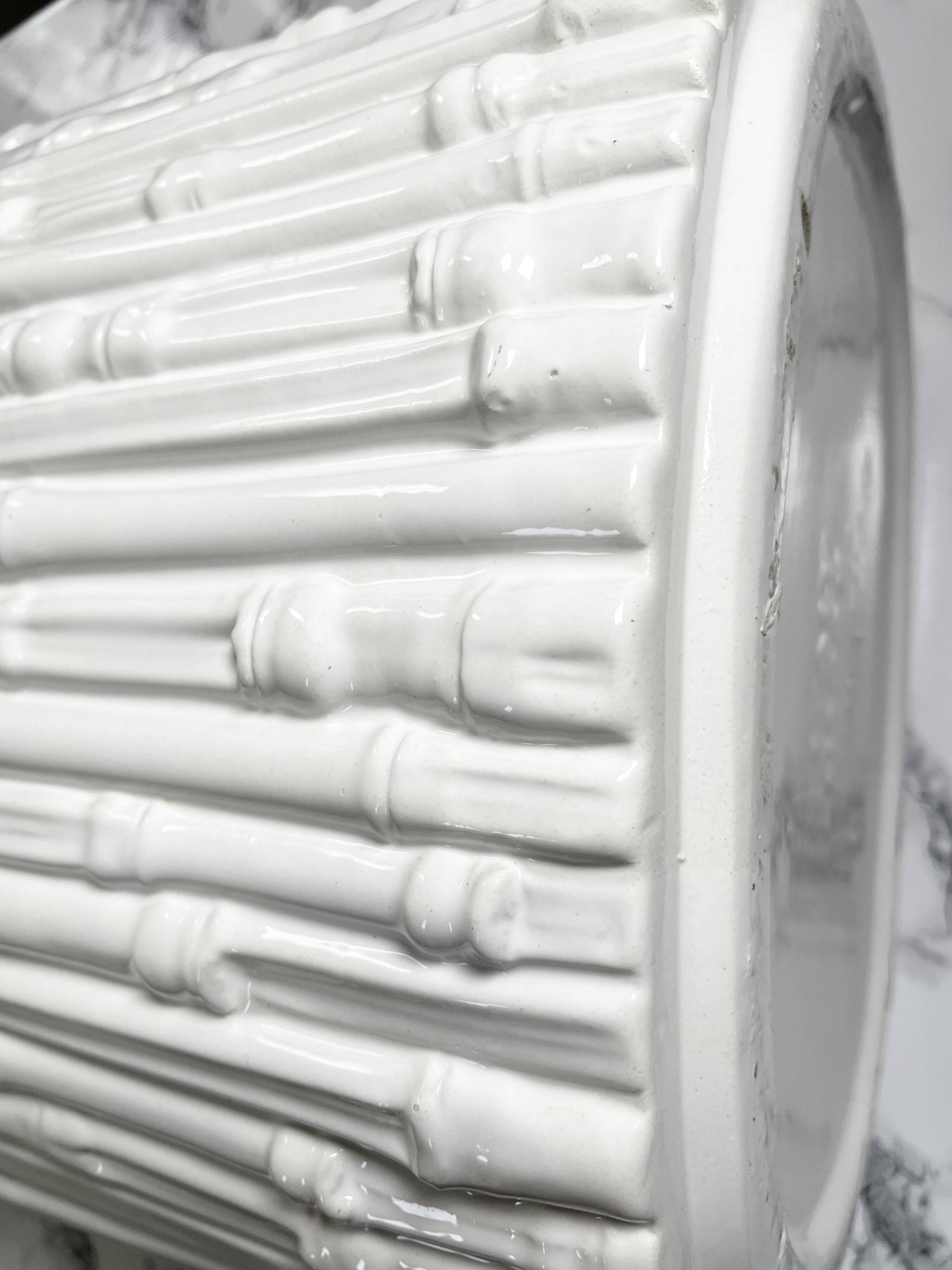 Porte parapluie céramique blanche Chaumette