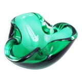 Cendrier en verre de Murano vert