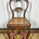 Suite de 6 chaises Louis Philippe en noyer et cannage 19eme