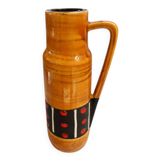 Scheurich Ceramic Vase 275 | 28 cm | Ochre Lava Dots | Mid Century | W