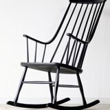 Vintage rocking chair Grandessa, Lena Larsson edition Nesto, 1960.