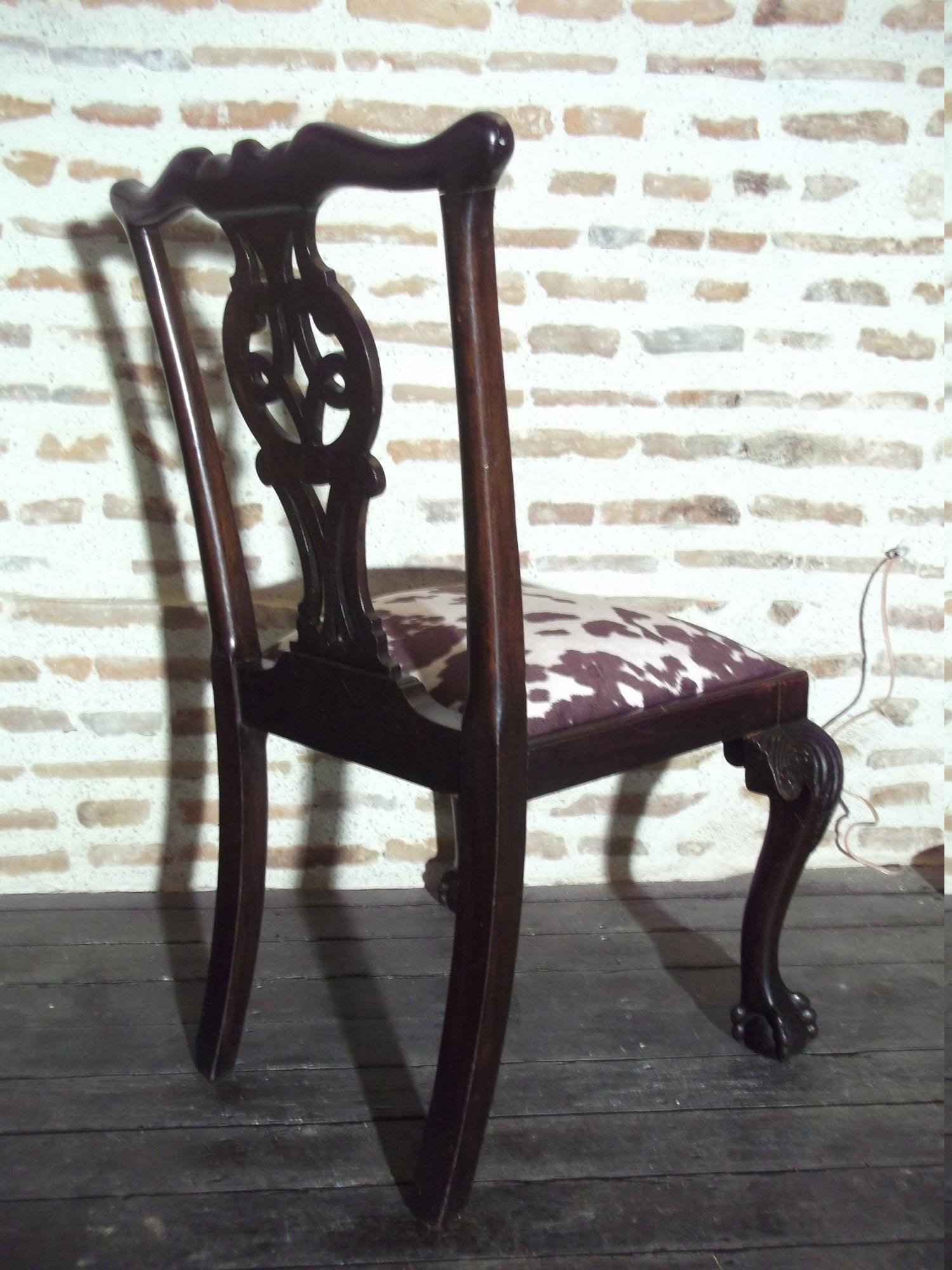 Chippendale mahogany chair