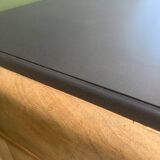 Walnut and black sideboard