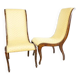 Yellow Swan Armchairs, 1890s, Set of 2