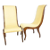 Yellow Swan Armchairs, 1890s, Set of 2
