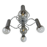 Beautiful 5-light sciolari ceiling light sconces by leola leuchten germany 1970s