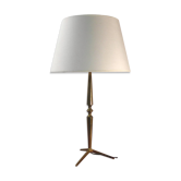 Lampe de table tripode en laiton dorée