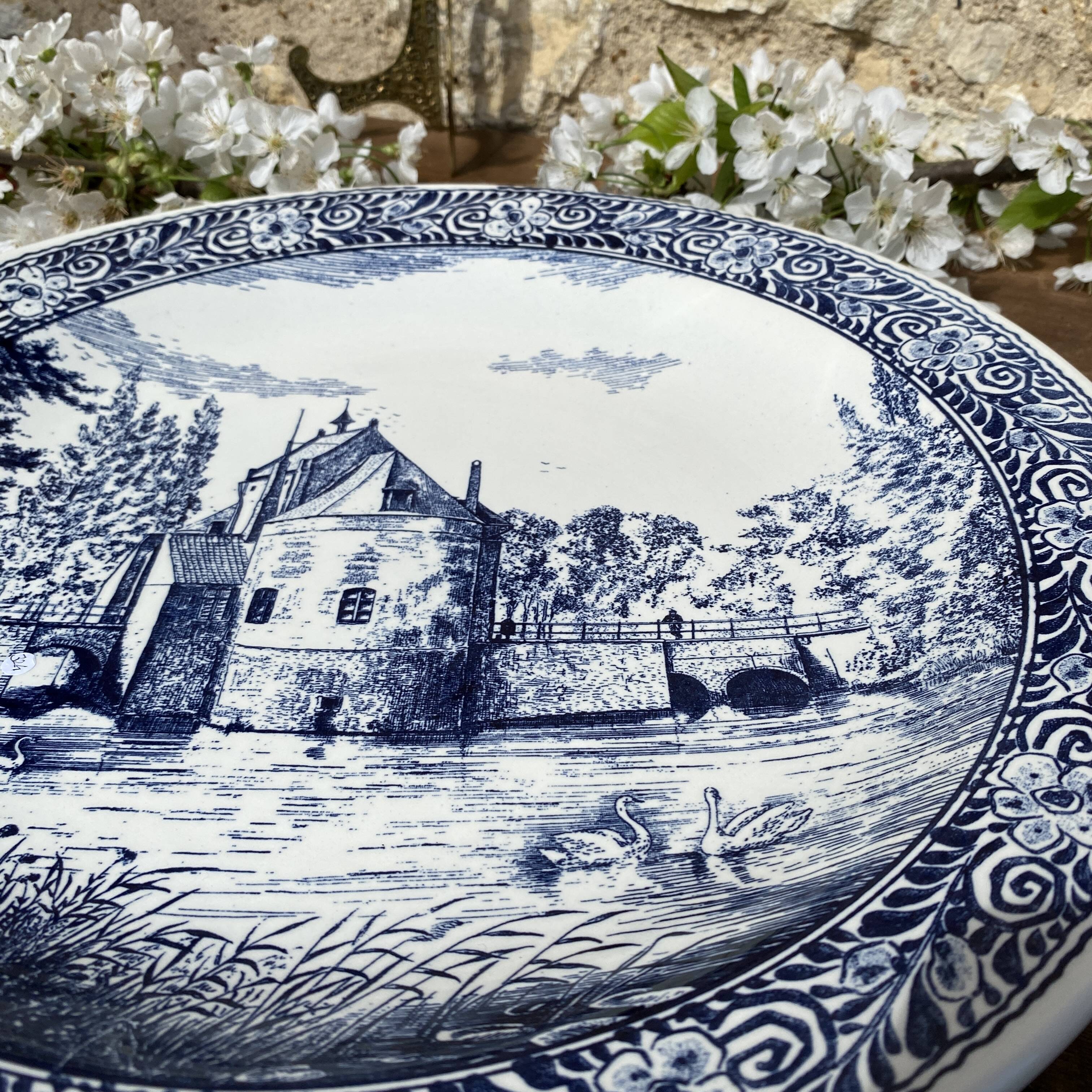 Large vintage ceramic dish