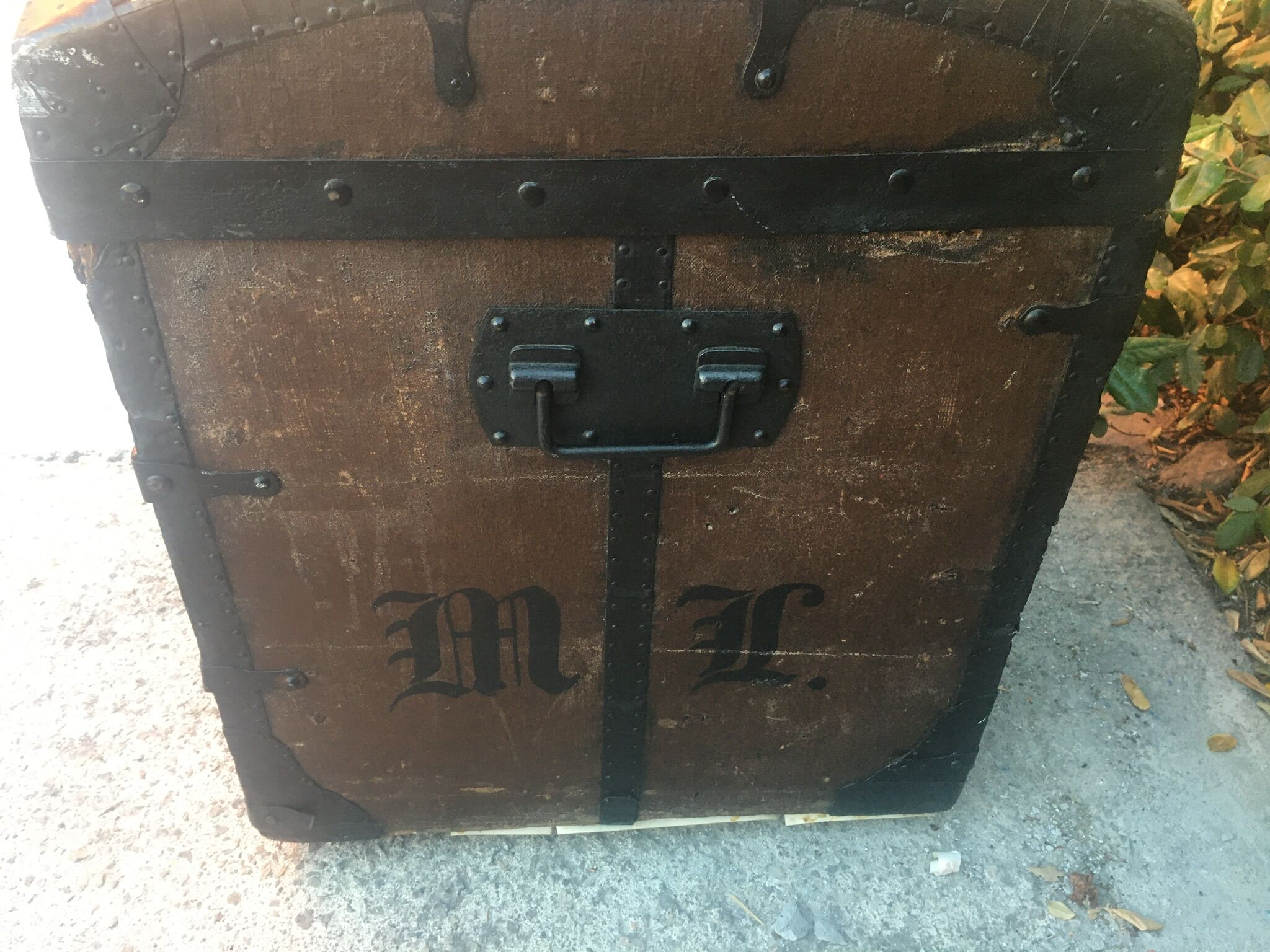 Vintage bulging trunk