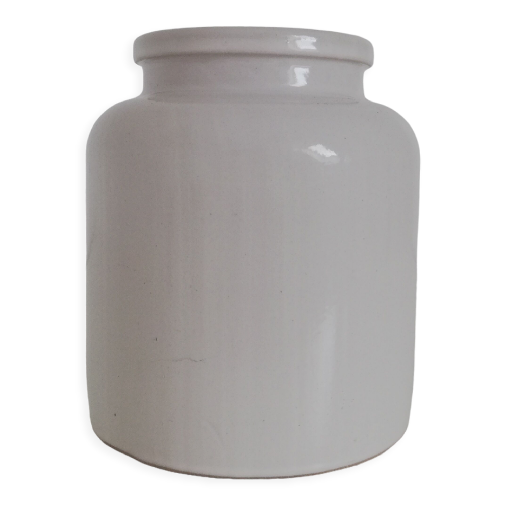 Vintage stoneware pot, vintage mustard pot