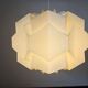 Rare large pendant from the mid-century, Le Klint style, Denmark, 1970