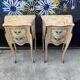 Paire de chevets style Louis XV bois peint
