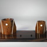 SET DE BUREAU en EBENE de MACASSAR