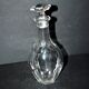Antique Malmaison Harcourt flat-cut crystal decanter 21cm