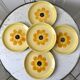 Set of 5 dessert plates flowers Gien 70s