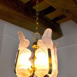 "Leaf" chandelier by Carl Fagerlund, Murano glass, Germany, 1970