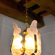 "Leaf" chandelier by Carl Fagerlund, Murano glass, Germany, 1970