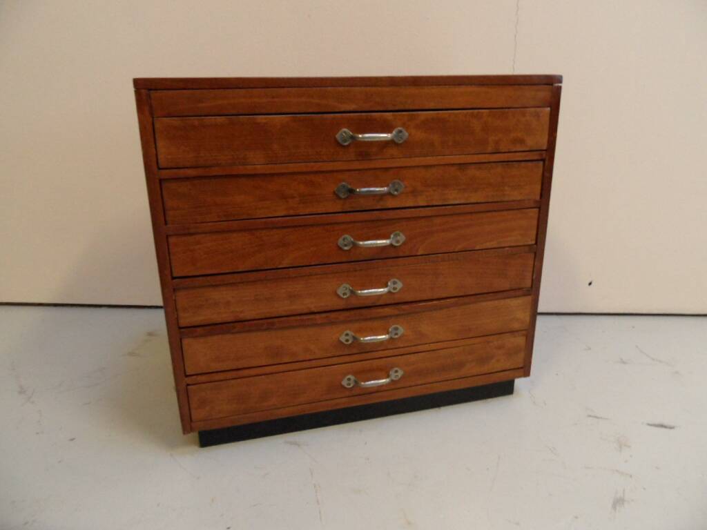 Vintage watchmakers filing cabinet
