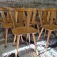 Set of 12 vintage Baumann 1970 bistro chairs