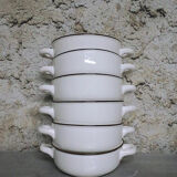 Set of 6 ramekins with Villeroy & Boch porcelain handle