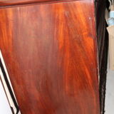 Louis Philippe chest of drawers, 19th century, in mahogany, Sainte-Anne marble