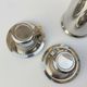 Balzano 3-piece metal and porcelain coffee set, Made in Italy