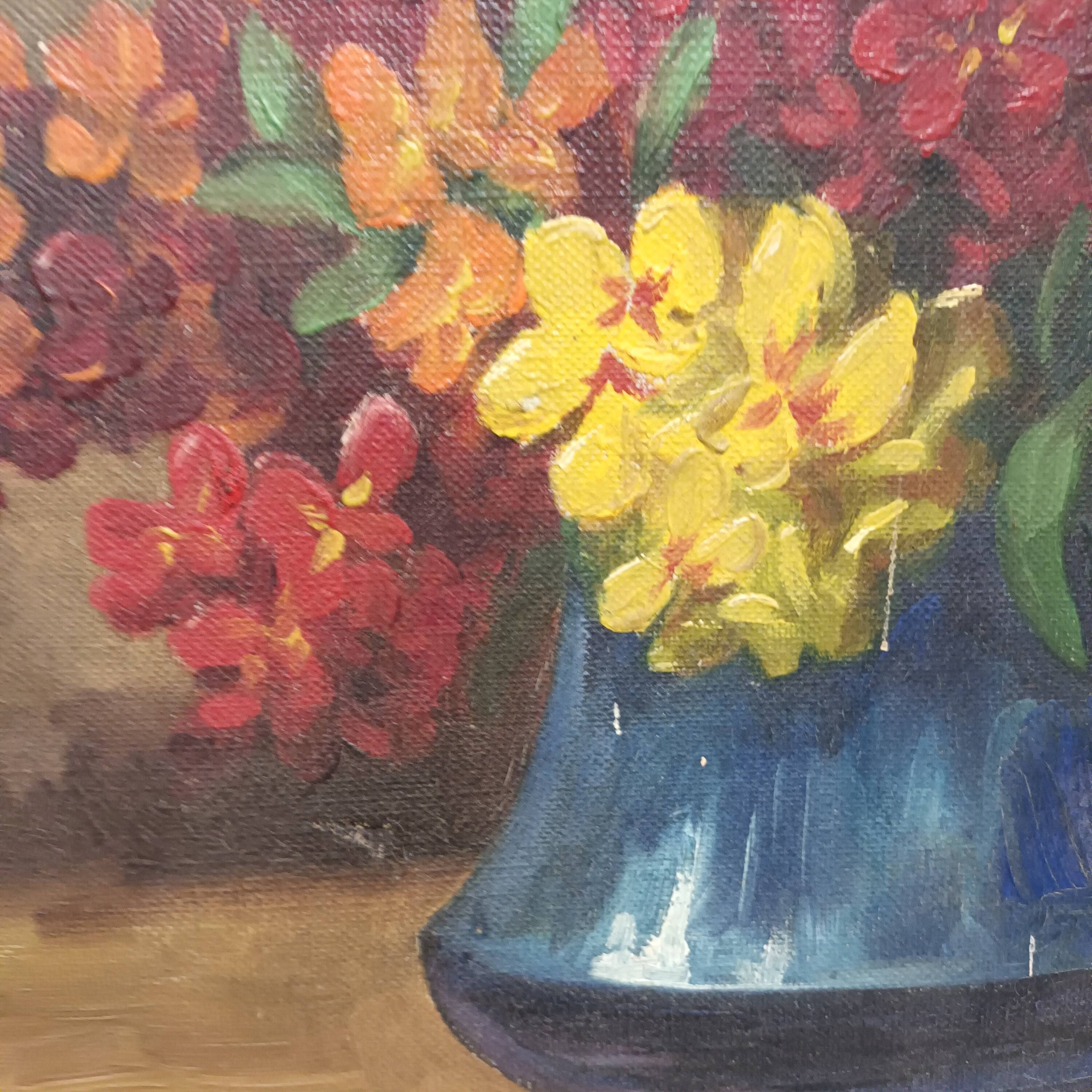 painting still life bouquet