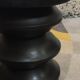 Black solid wood stool