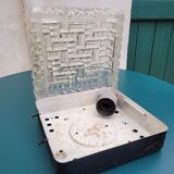 Square glass ceiling lamp