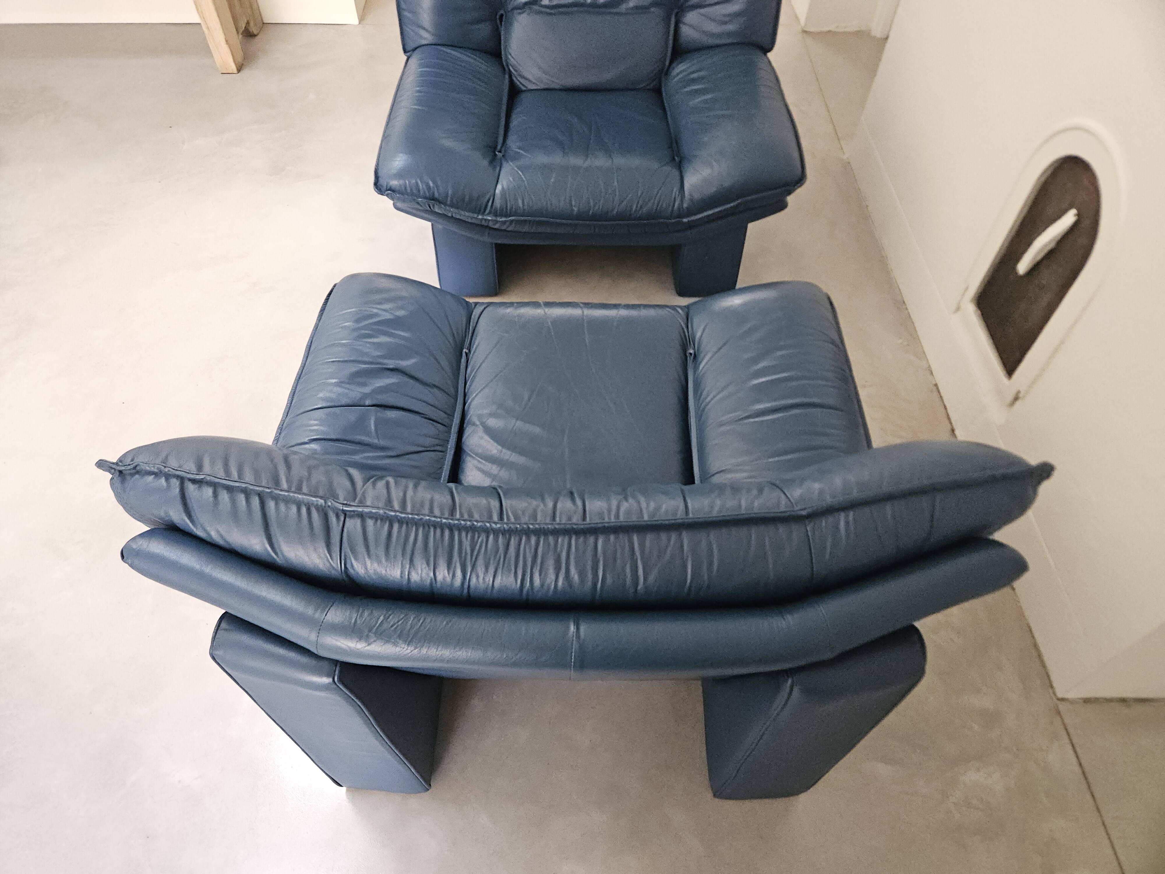 Paire de fauteuils, Nicoletti Salotti, 1980, Italie