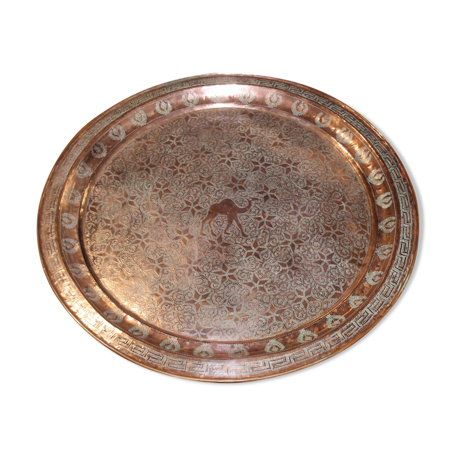 Former moroccan copper tray